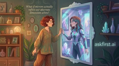 What if mirrors actually reflect our alternate dimension selves?