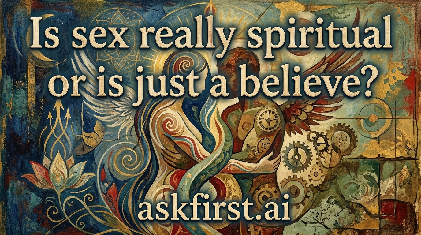 Is sex really spiritual or is just a believe? Is sex really spiritual or is just a believe?
