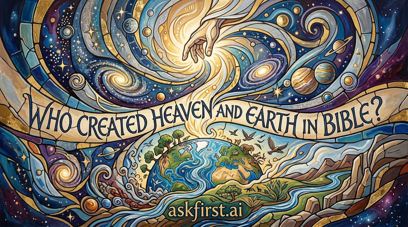 Who created heaven and earth in Bible? Who created heaven and earth in Bible?