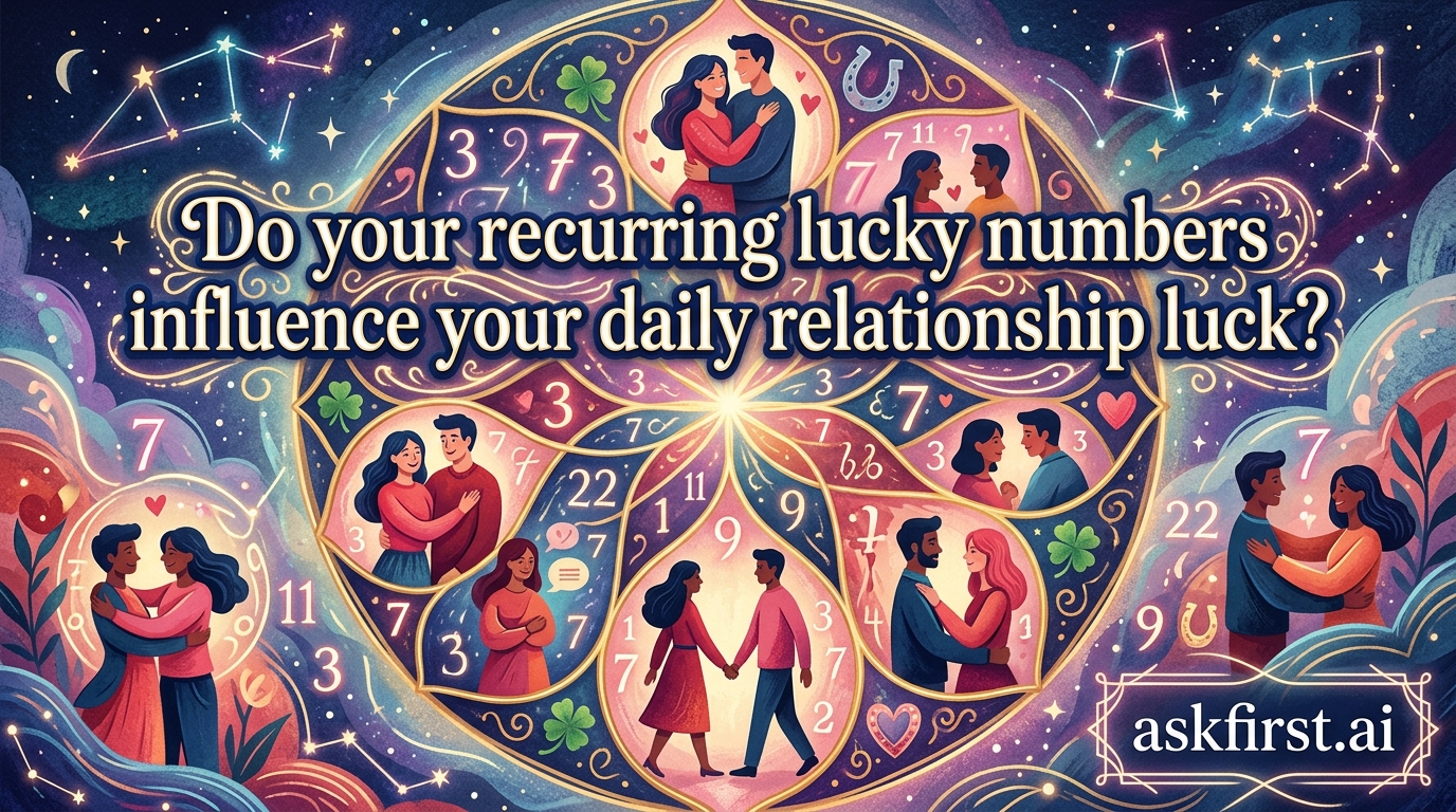 Do your recurring lucky numbers influence your daily relationship luck? Do your recurring lucky numbers influence your daily relationship luck?