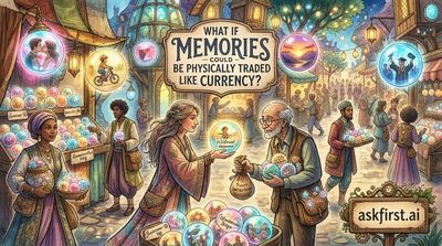 What if memories could be physically traded like currency?