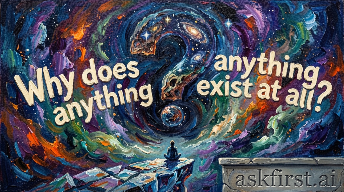 Why does anything exist at all? Why does anything exist at all?