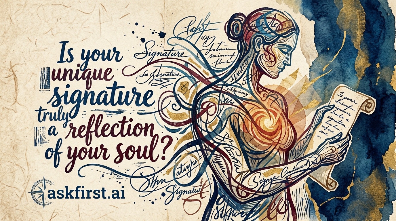 Is your unique signature truly a reflection of your soul? Is your unique signature truly a reflection of your soul?