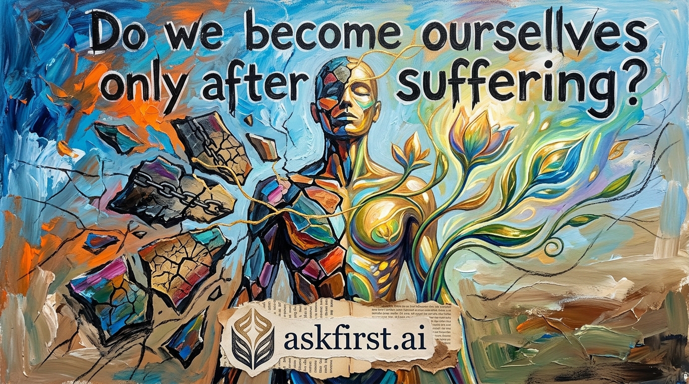 Do we become ourselves only after suffering? Do we become ourselves only after suffering?