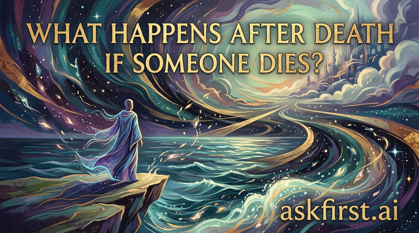 What happens after death if someone dies? What happens after death if someone dies?