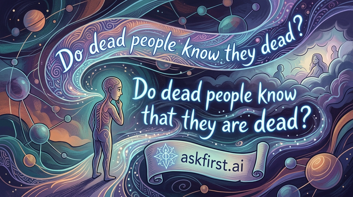 Do dead people know that they are dead? Do dead people know that they are dead?