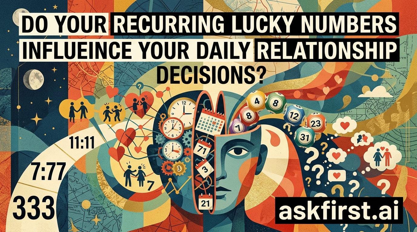Do your recurring lucky numbers influence your daily relationship decisions? Do your recurring lucky numbers influence your daily relationship decisions?