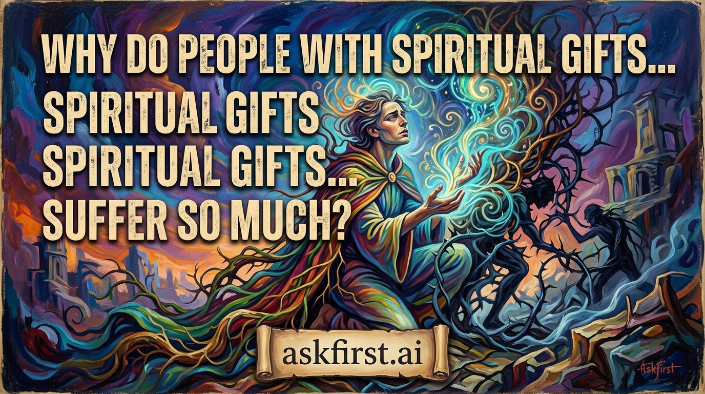Why do people with spiritual gifts...suffer so much? Why do people with spiritual gifts...suffer so much?