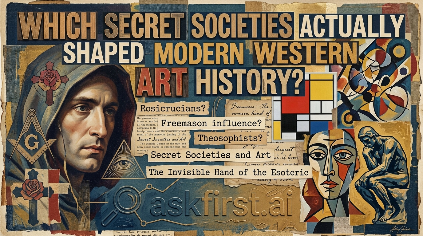Which secret societies actually shaped modern western art history? Which secret societies actually shaped modern western art history?