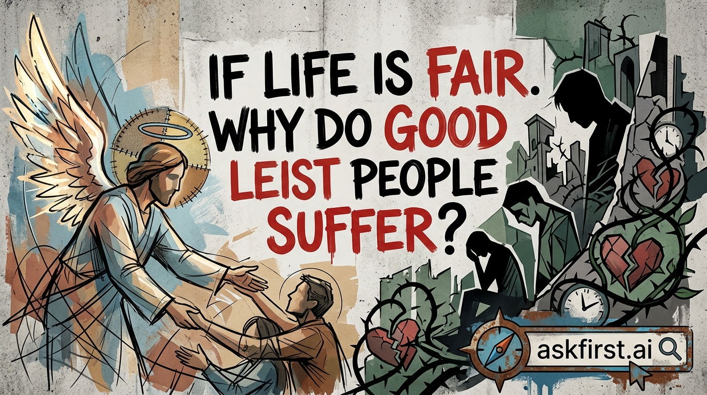 If life is fair. Why do good people suffer? If life is fair. Why do good people suffer?