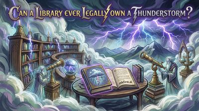 Can a library ever legally own a thunderstorm?