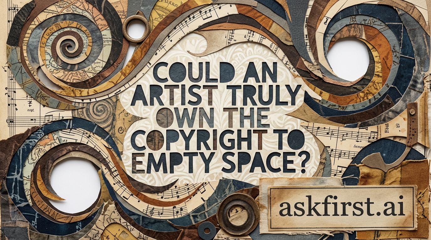 Could an artist truly own the copyright to empty space? Could an artist truly own the copyright to empty space?