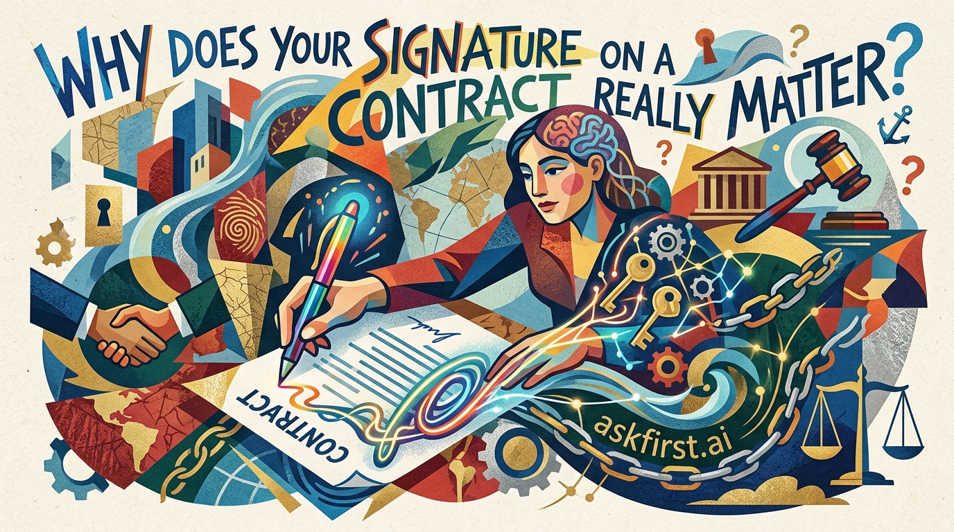 Why does your signature on a contract really matter? Why does your signature on a contract really matter?