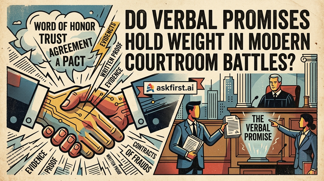 Do verbal promises hold weight in modern courtroom battles? Do verbal promises hold weight in modern courtroom battles?