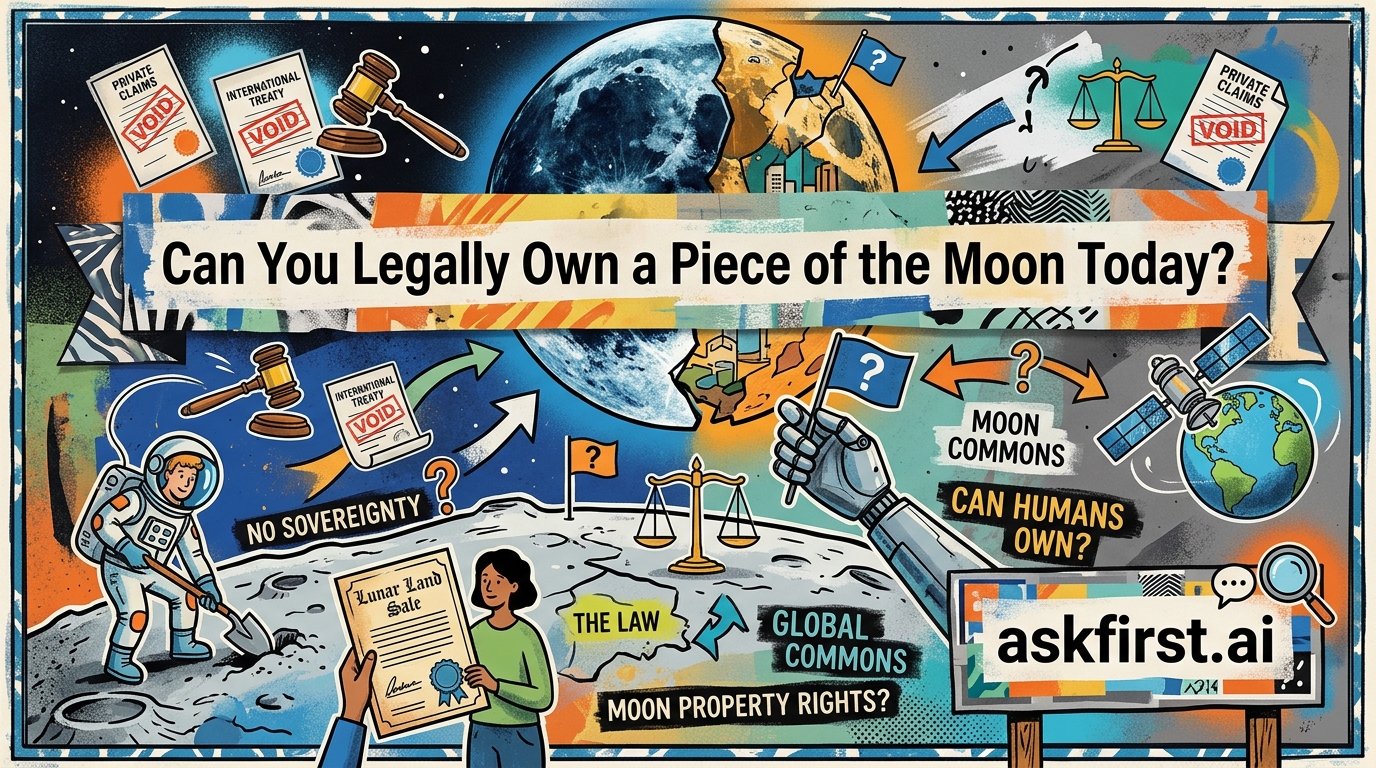 Can you legally own a piece of the moon today? Can you legally own a piece of the moon today?
