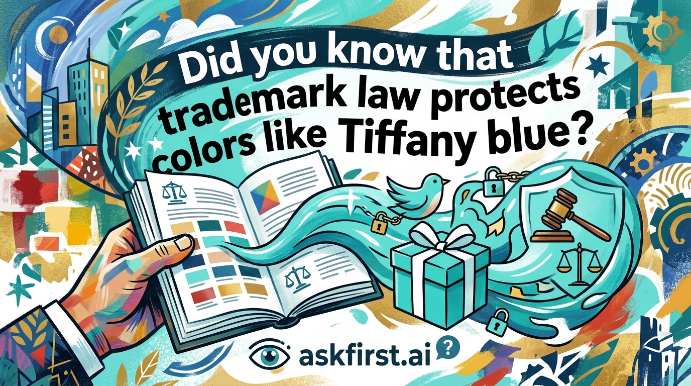 Did you know that trademark law protects colors like Tiffany blue? Did you know that trademark law protects colors like Tiffany blue?