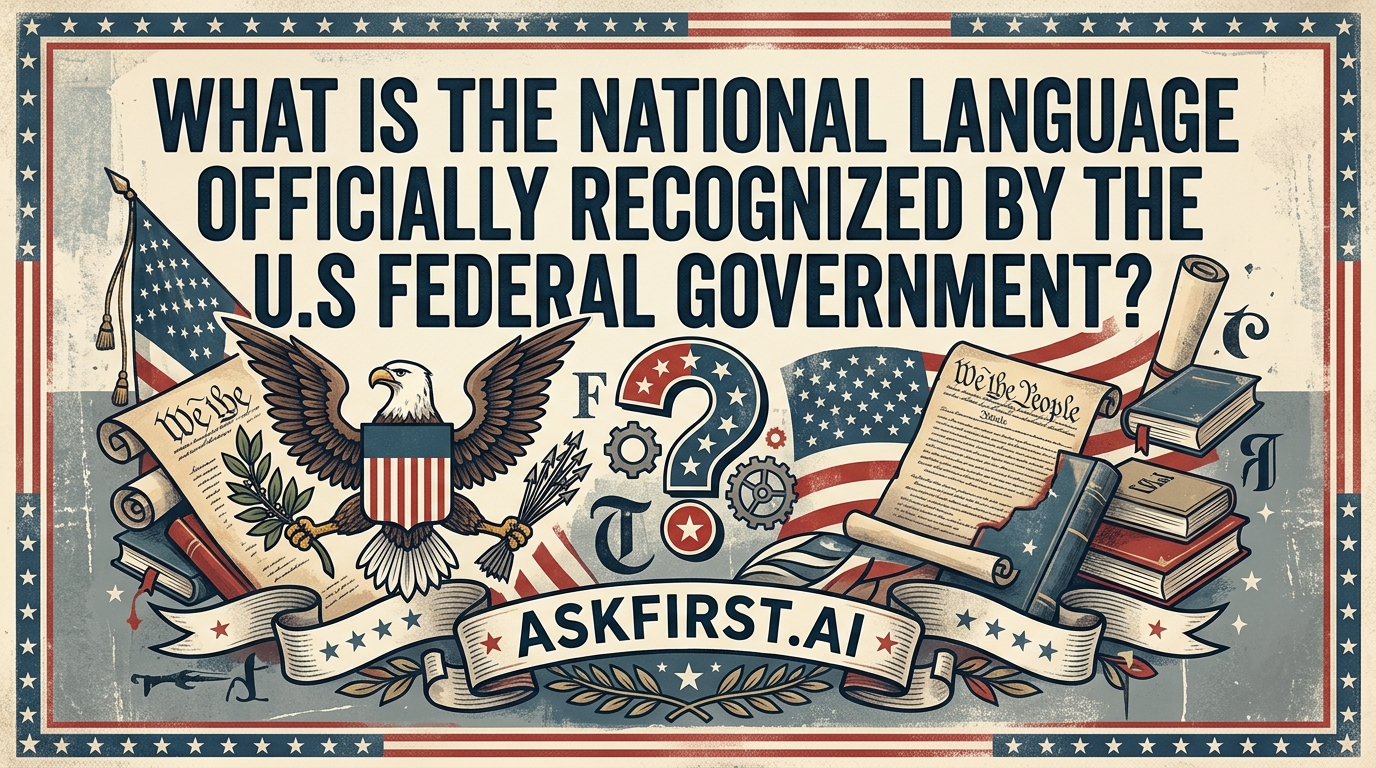 What is the national language officially recognized by the U.S federal government? What is the national language officially recognized by the U.S federal government?