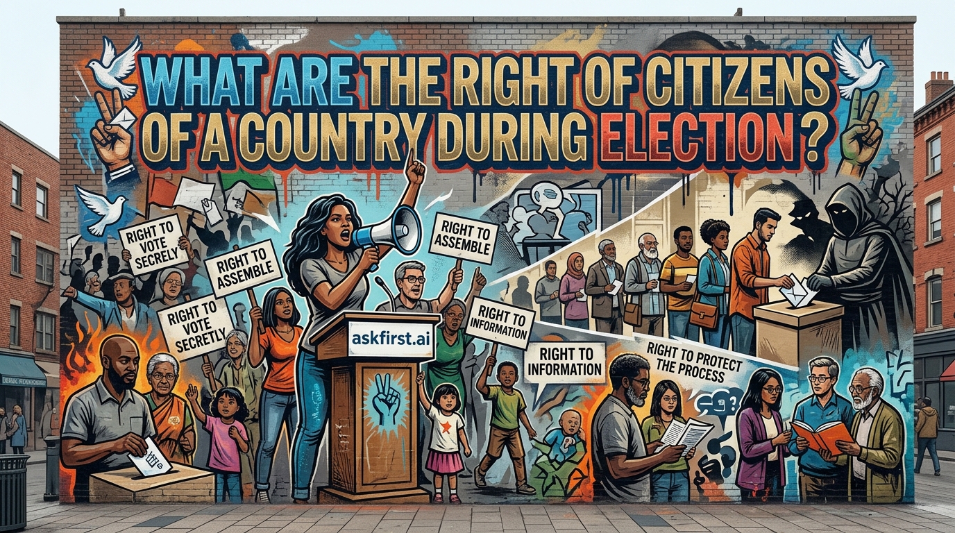 What are the right of citizens of a country during election? What are the right of citizens of a country during election?