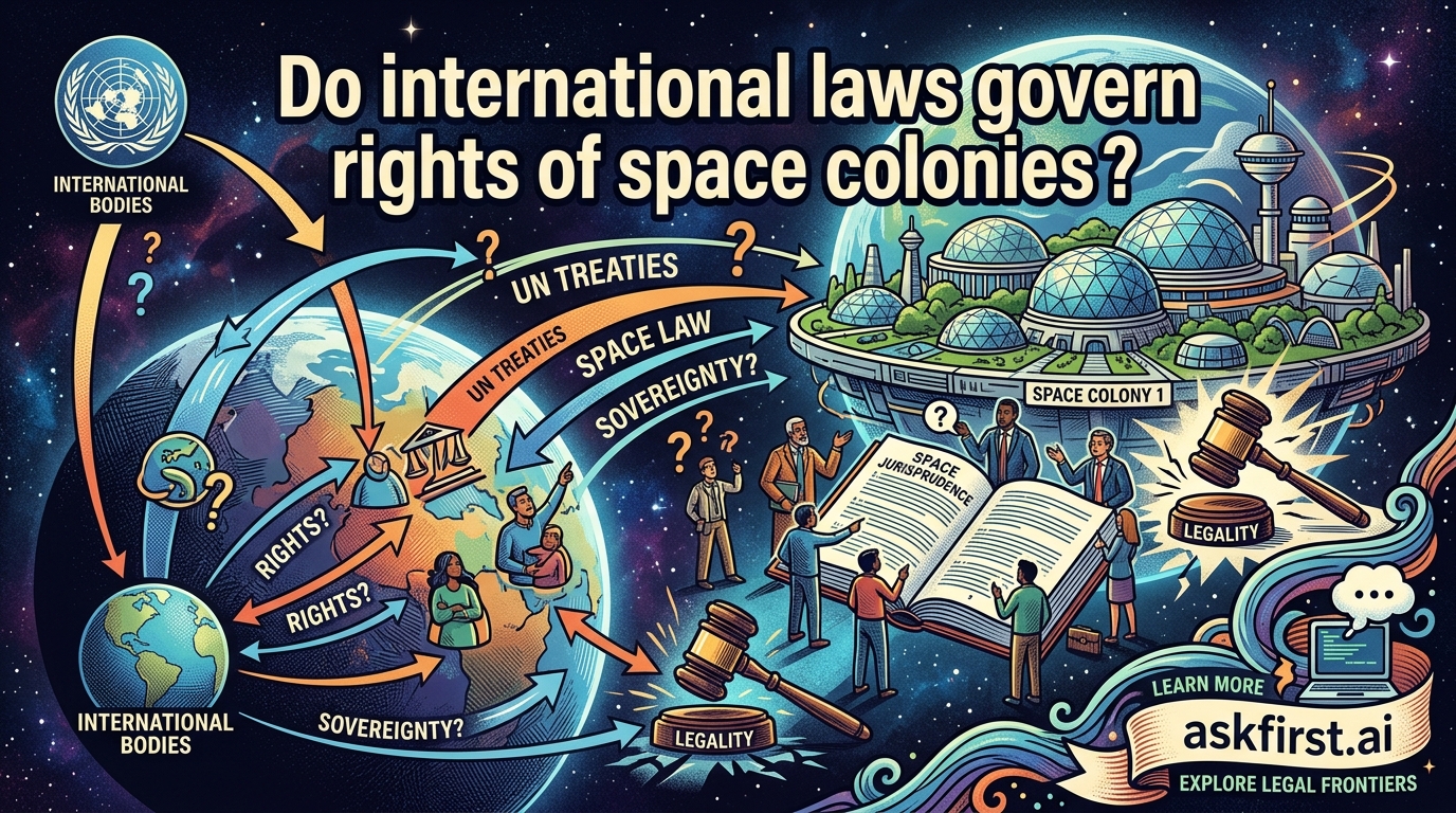 Do international laws govern rights of space colonies? Do international laws govern rights of space colonies?