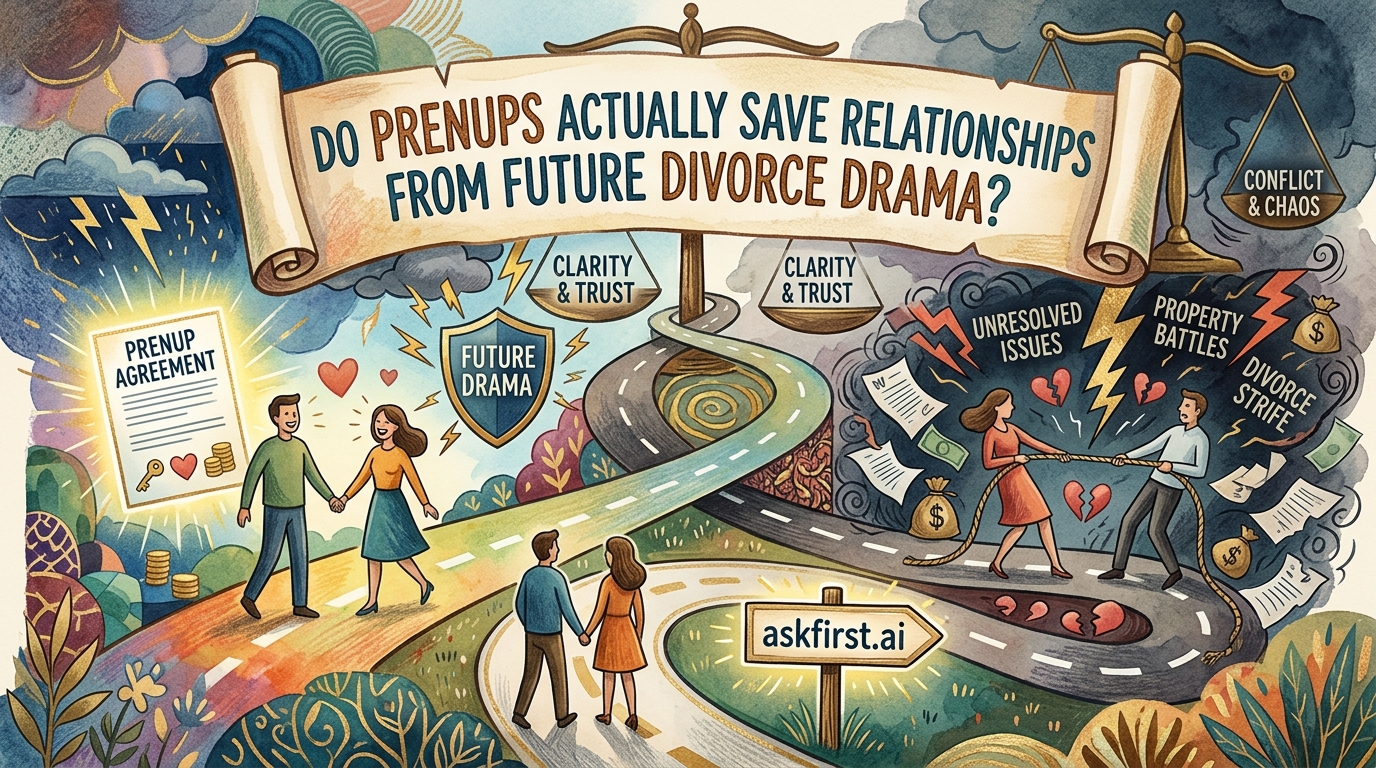 Do prenups actually save relationships from future divorce drama? Do prenups actually save relationships from future divorce drama?