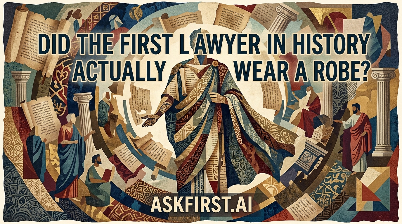 Did the first lawyer in history actually wear a robe? Did the first lawyer in history actually wear a robe?