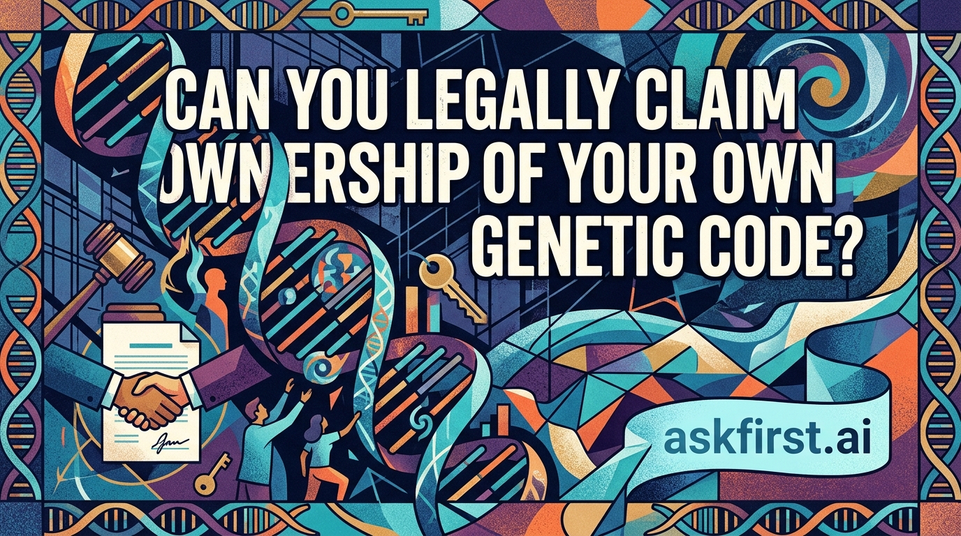 Can you legally claim ownership of your own genetic code? Can you legally claim ownership of your own genetic code?