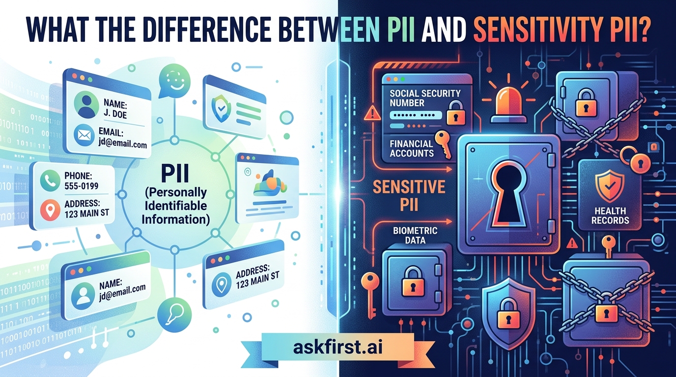 What the difference between PII and sensitivity PII? What the difference between PII and sensitivity PII?