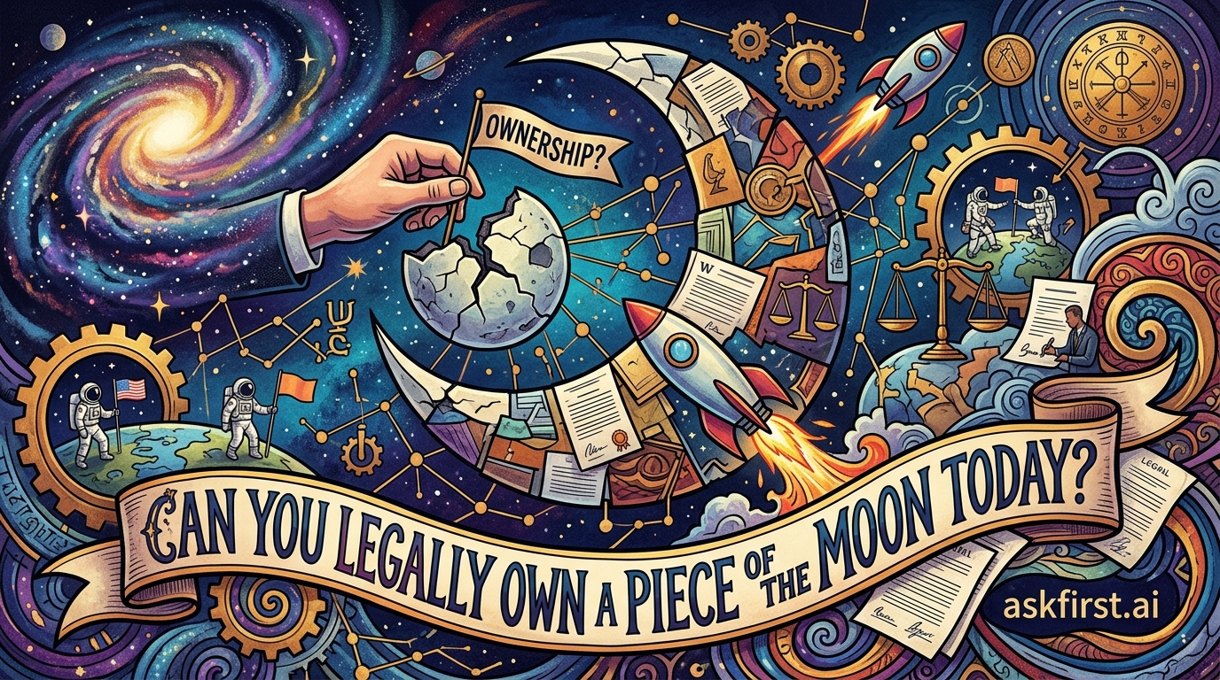 Can you legally own a piece of the moon today? Can you legally own a piece of the moon today?