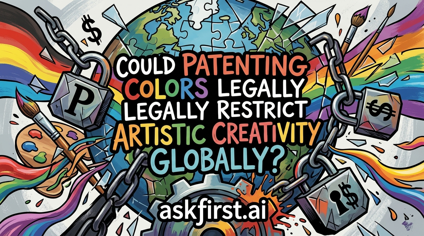 Could patenting colors legally restrict artistic creativity globally? Could patenting colors legally restrict artistic creativity globally?