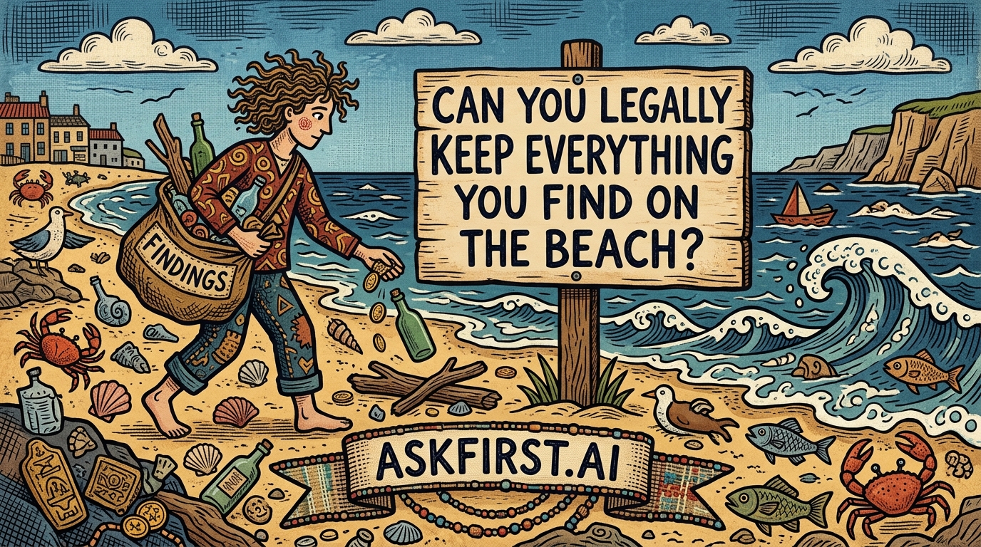 Can you legally keep everything you find on the beach? Can you legally keep everything you find on the beach?