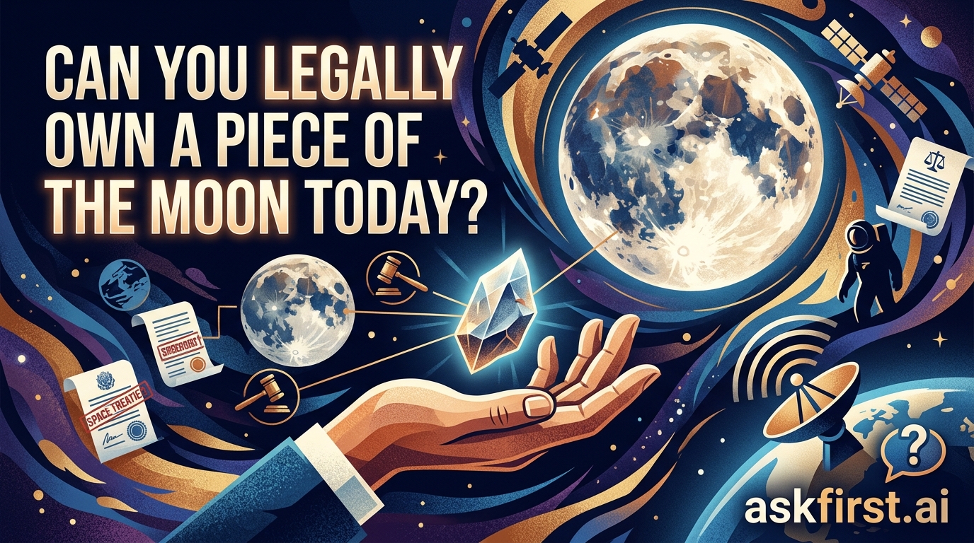 Can you legally own a piece of the moon today? Can you legally own a piece of the moon today?