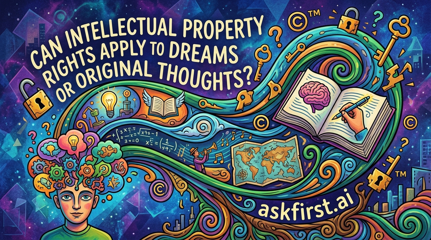 Can intellectual property rights apply to dreams or original thoughts? Can intellectual property rights apply to dreams or original thoughts?