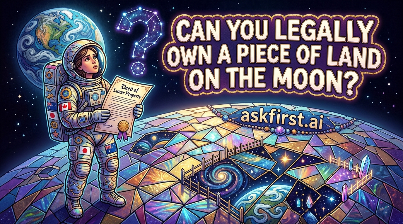 Can you legally own a piece of land on the moon? Can you legally own a piece of land on the moon?
