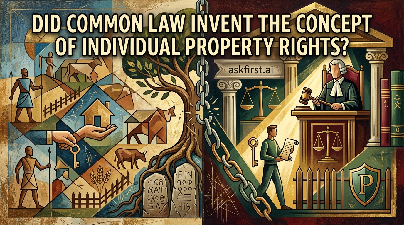 Did common law invent the concept of individual property rights? Did common law invent the concept of individual property rights?