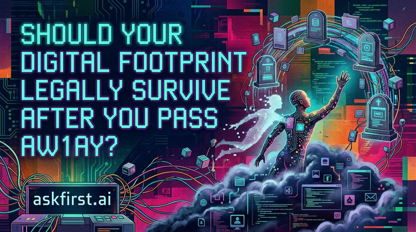 Should your digital footprint legally survive after you pass away? Should your digital footprint legally survive after you pass away?