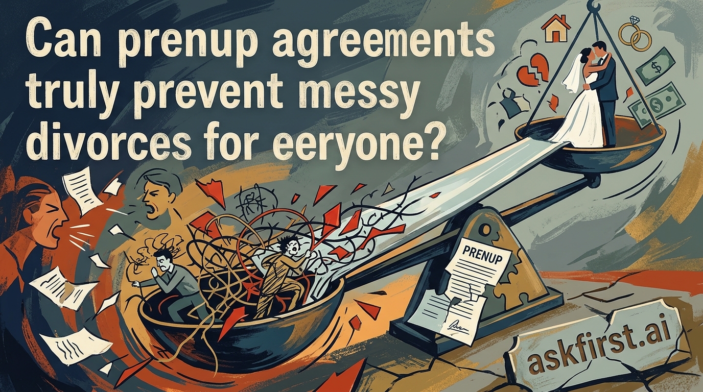 Can prenup agreements truly prevent messy divorces for everyone? Can prenup agreements truly prevent messy divorces for everyone?