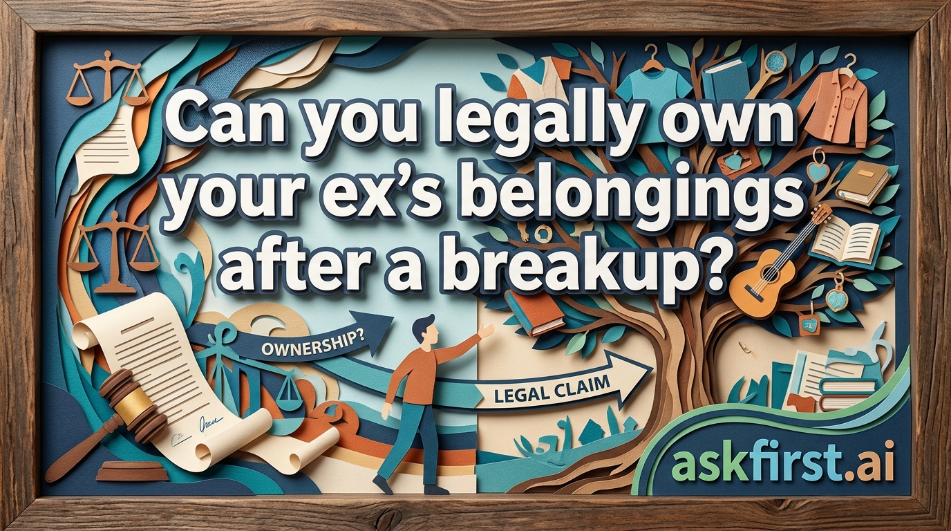 Can you legally own your ex's belongings after a breakup? Can you legally own your ex's belongings after a breakup?