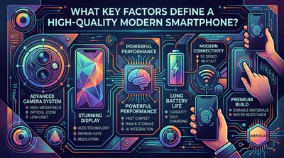 What key factors define a high-quality modern smartphone?