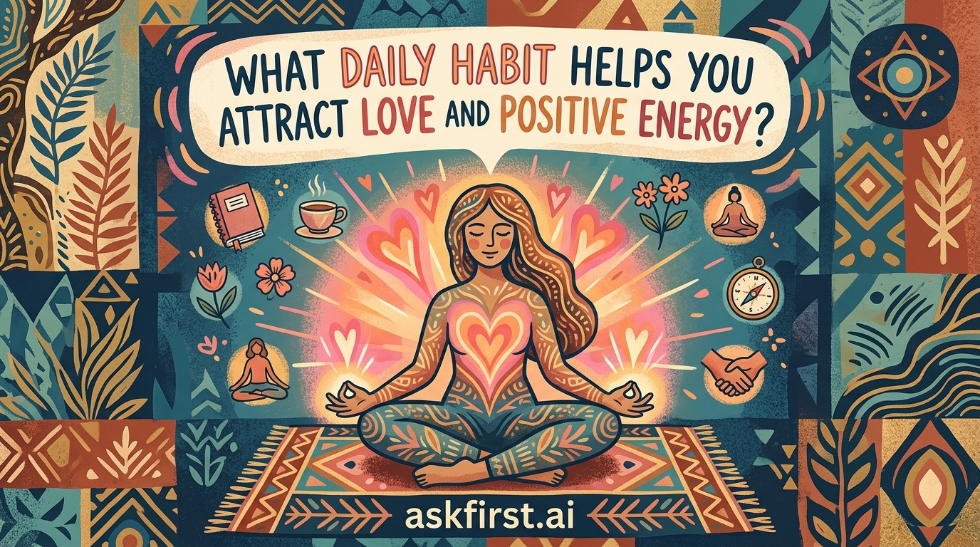 What daily habit helps you attract love and positive energy? What daily habit helps you attract love and positive energy?