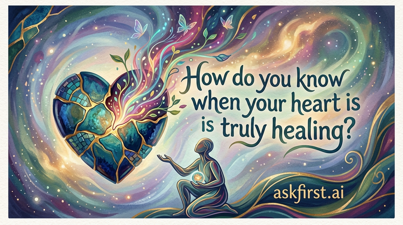 How do you know when your heart is truly healing? How do you know when your heart is truly healing?