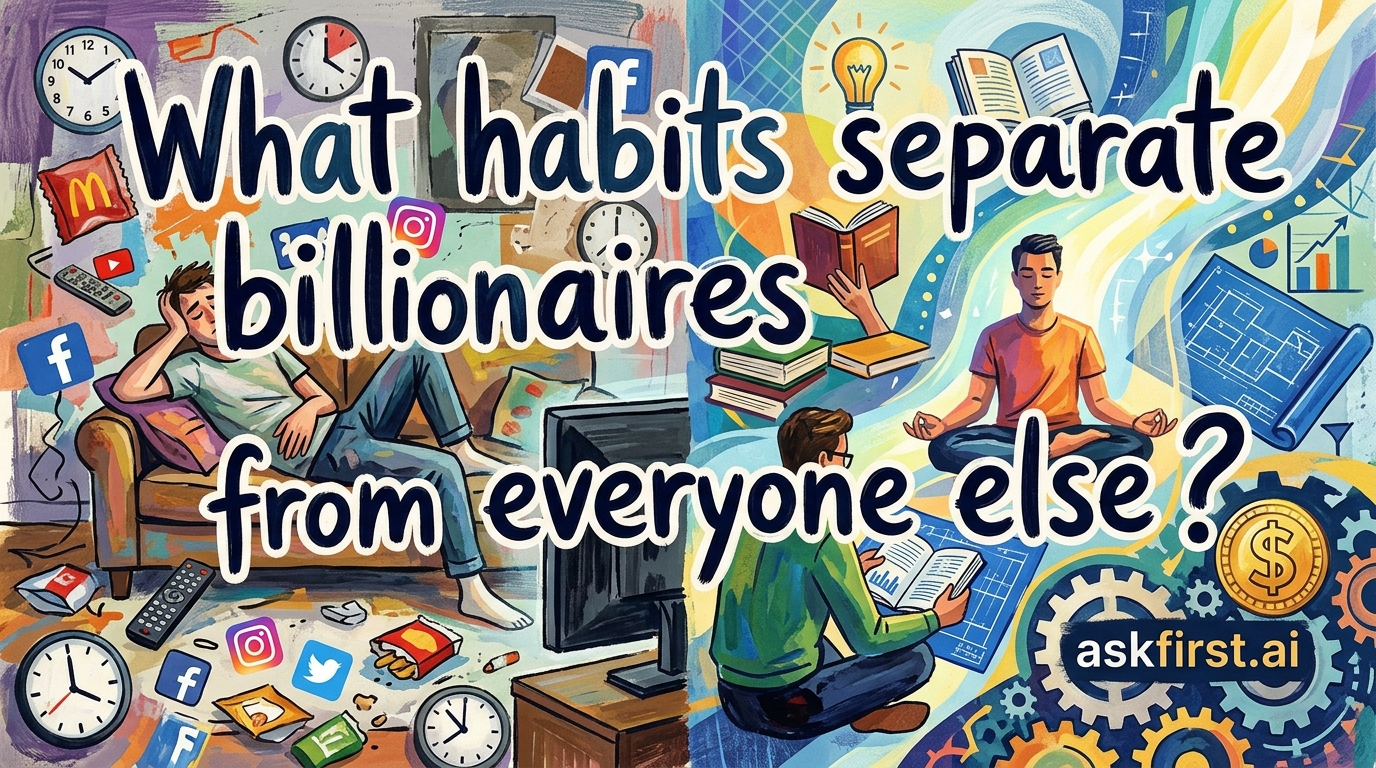 What habits separate billionaires from everyone else? What habits separate billionaires from everyone else?