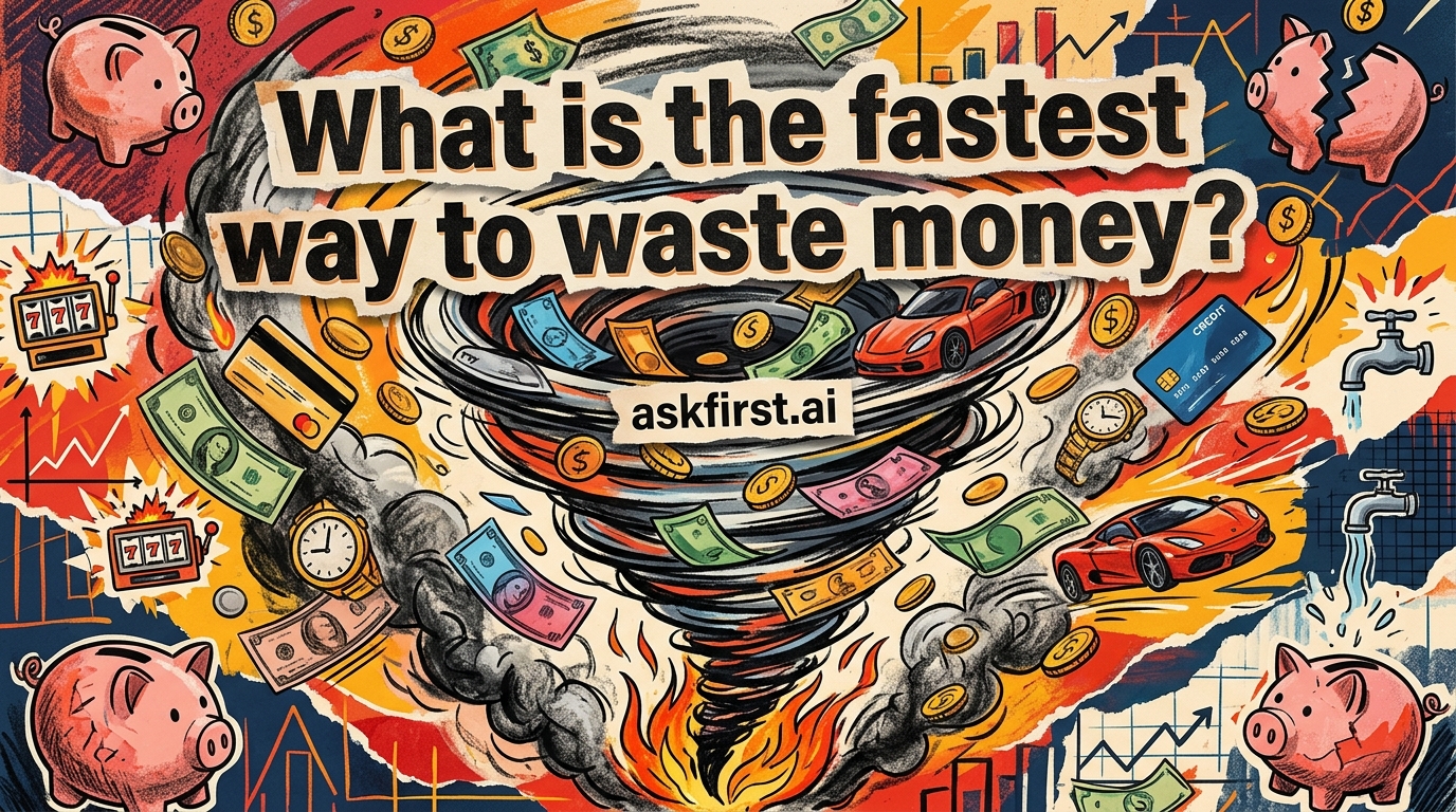 What is the fastest way to waste money? What is the fastest way to waste money?