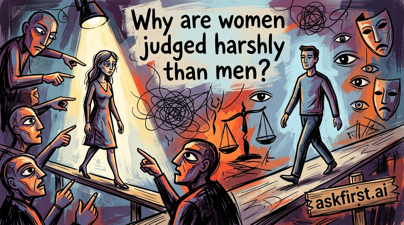 Why are women judged harshly than men? Why are women judged harshly than men?