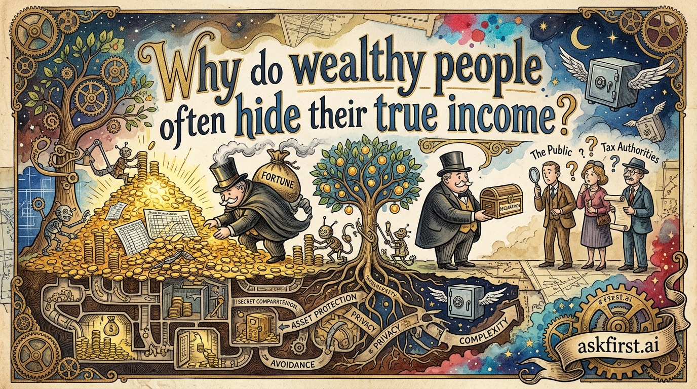 Why do wealthy people often hide their true income? Why do wealthy people often hide their true income?