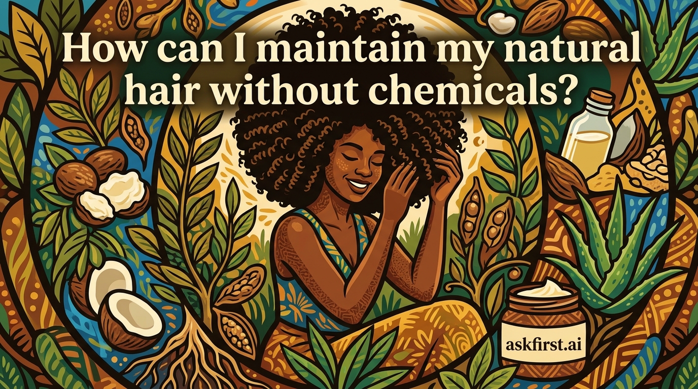 How can I maintain my natural hair without chemicals? How can I maintain my natural hair without chemicals?