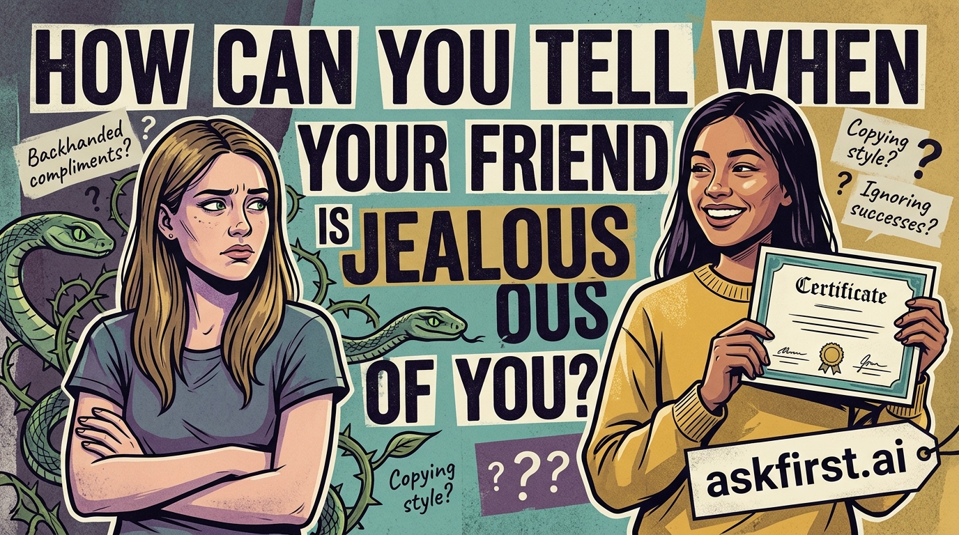How can you tell when your friend is jealous of you? How can you tell when your friend is jealous of you?