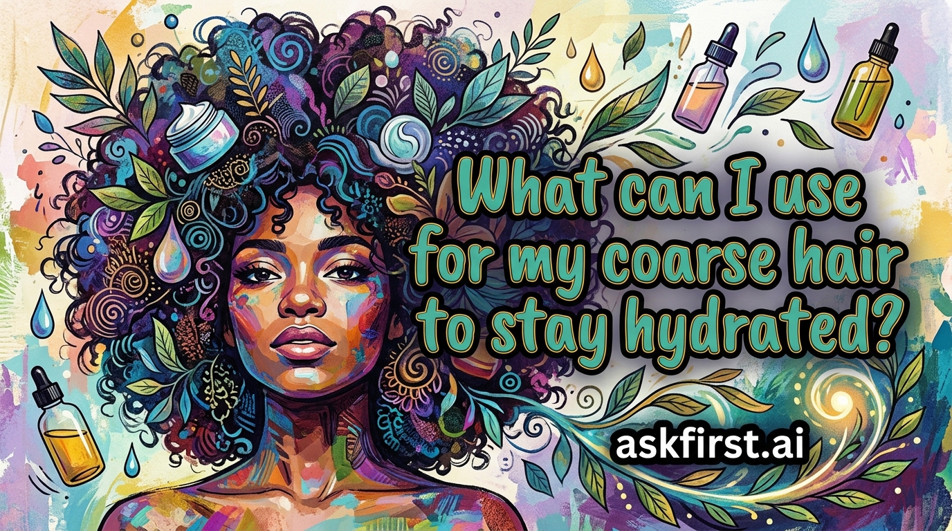What can I use for my coarse hair to stay hydrated? What can I use for my coarse hair to stay hydrated?