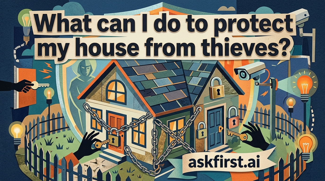 What can I do to protect my house from thieves? What can I do to protect my house from thieves?