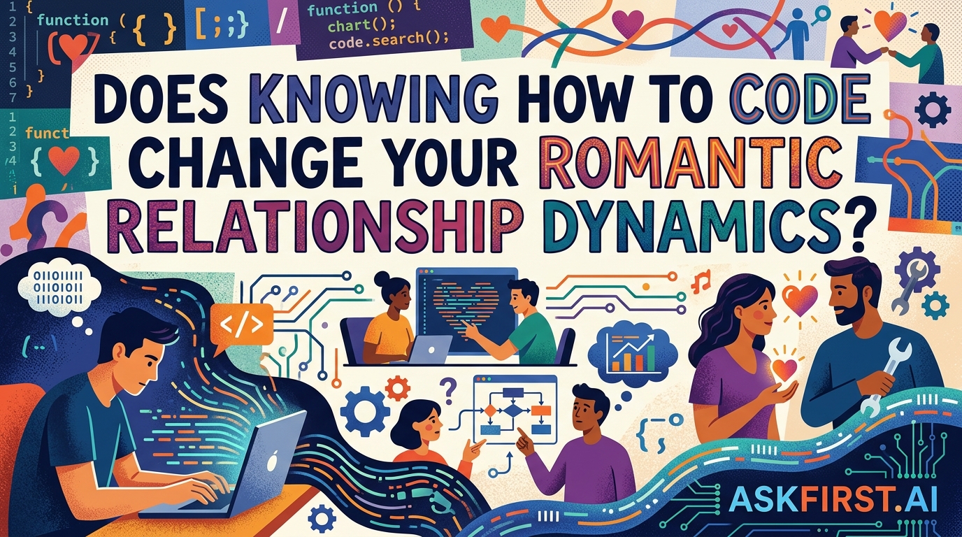 Does knowing how to code change your romantic relationship dynamics? Does knowing how to code change your romantic relationship dynamics?