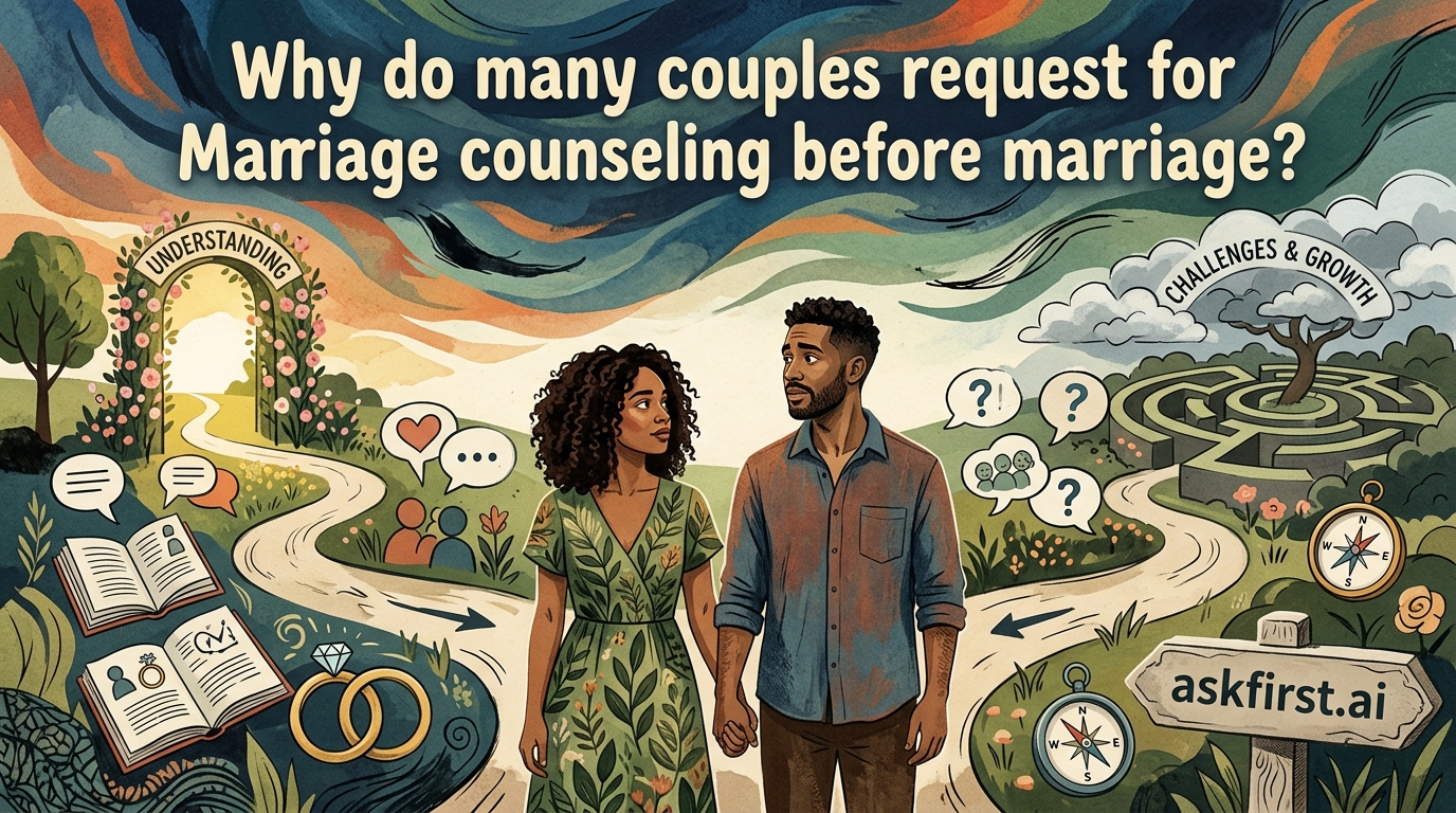Why do many couples request for Marriage counseling before marriage? Why do many couples request for Marriage counseling before marriage?